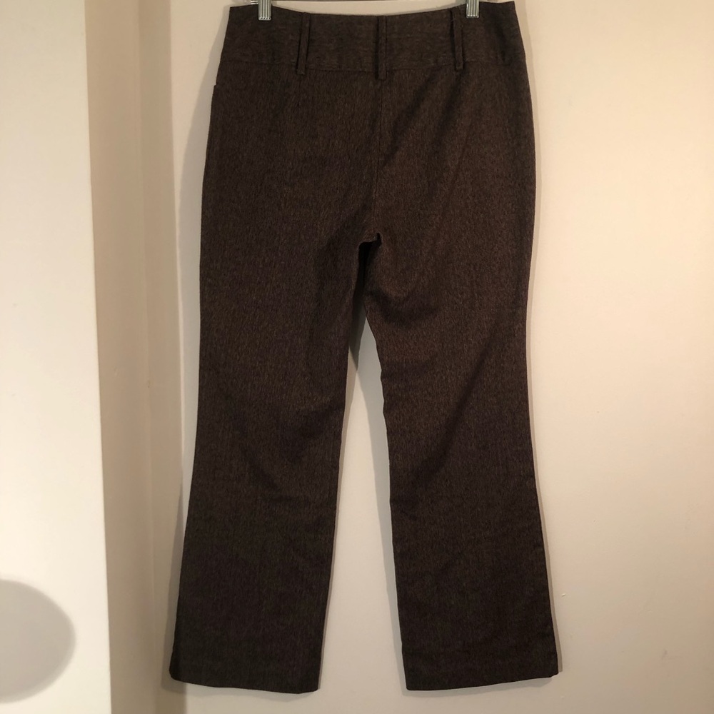 First Option Dress Pants Flat Front Brown Women’s 10